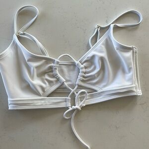 white medium wild fable bikini top